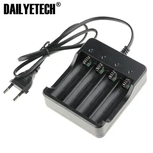EU Plug 4 Slot 18650 Li-ion Battery AC Charger Rechargeable 4 LED Indicator 4.2V from DAILYETECH