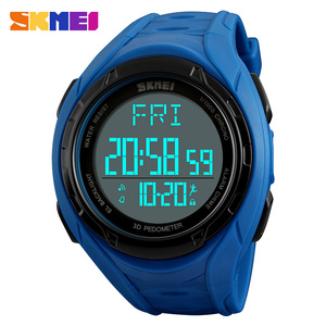 Skmei Đồng Hồ Kỹ Thuật Số Hướng Dẫn Của Nhãn Hiệu 3D Pedometer Kép Thời Gian Wriwatwatches Khóa Chống Thấm Hồ Thông Minh Giá Rẻ - Product Image 2