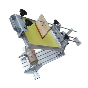 Mesin cetak layar melengkung Manual mesin cetak layar sutra pencetak layar CE warna tunggal 1 Warna 15kg TJ 400mm 300mm