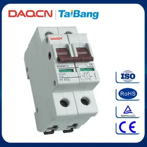 DAQCN 2016 경쟁력있는 가격 시리즈 소형 회로 차단기 전기 Mcb 크기