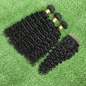 Yoyo — mèches naturelles péruviennes bouclées Remy, <span class=keywords><strong>cheveux</strong></span> naturels vierges, non traités, 8A - Product Image 2