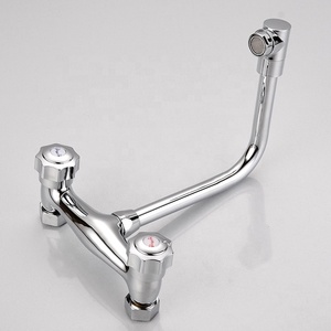 <span class=keywords><strong>Griferia</strong></span> de cocina tradicional con dos asas, grifo de cocina de 8 pulgadas, montado en la pared, mezclador de latón para fregadero, cocina - Product Image 3
