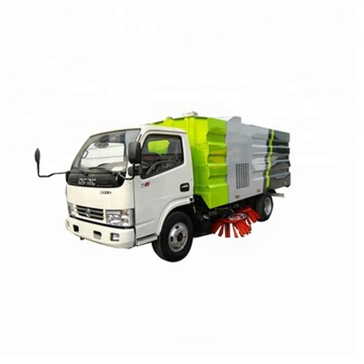 Электрические муниципальные транспортные средства, Вакуумная очистка, 4x2 шасси, 2-осевая уборочная машина Dongfeng