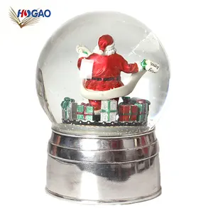 Glass Water Ball Custom Snow Globe Christmas Water Snow Globe For Souvenir