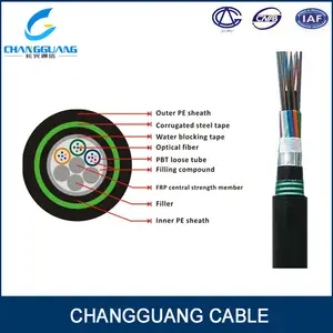 trenzado tubo holgado chaqueta de doble uso de la comunicación por cable gyfty53 proveedor en shanghai