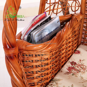 เก้าอี้ไม้ไผ่สานพร้อมขาตั้งสำหรับชิงช้าหวายแท้จากไม้ไผ่ในร่ม - Product Image 5