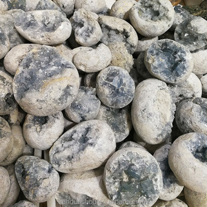 Tự Nhiên <span class=keywords><strong>Celestine</strong></span> <span class=keywords><strong>Geode</strong></span> Thạch Anh Pha Lê Bule <span class=keywords><strong>Geode</strong></span> Để Trang Trí - Product Image 2