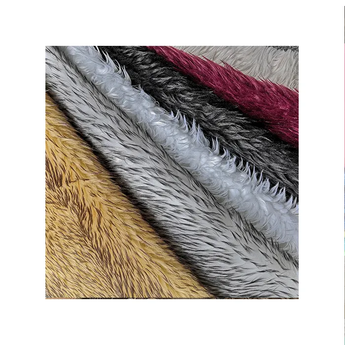Fashion high quality new design artificial wool fabric wholesale faux fur cheap fabrics with acrylic polyester