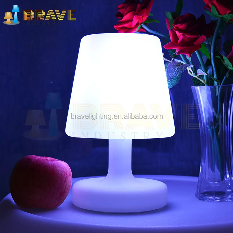 Smart portable led color changing bedside table lamp