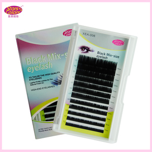 Tamaño de La Mezcla negro <span class=keywords><strong>Rizo</strong></span> de Pestañas Extensión de Pestañas de Seda C O D Propia marca pestañas - Product Image 1