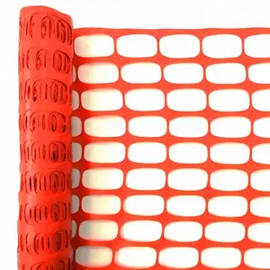 Cheaper 50mx1m Orange Safety Barrier Fence Plastic Mesh Roll For Building