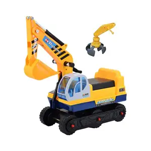 Ride On Excavator Digger 2 in1 for Toddlers Pedal Free Vehicle With Two Different Claws