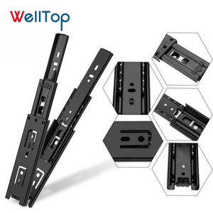 Thống Ngắn Slide Ngăn Kéo Mở Rộng Đầy Đủ Hướng Dẫn Đường Sắt Ngăn Kéo Tủ Đồ Nội Thất Phần Cứng Set Phụ Kiện Cho Nhà Bếp VT-15.028 - Product Image 3