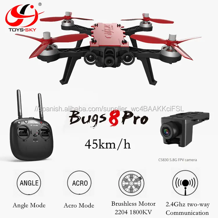Mjx bugs 8 pro B8 RC Racing drone con HD cámara de VR kit quadcopter motores sin escobillas 300 m