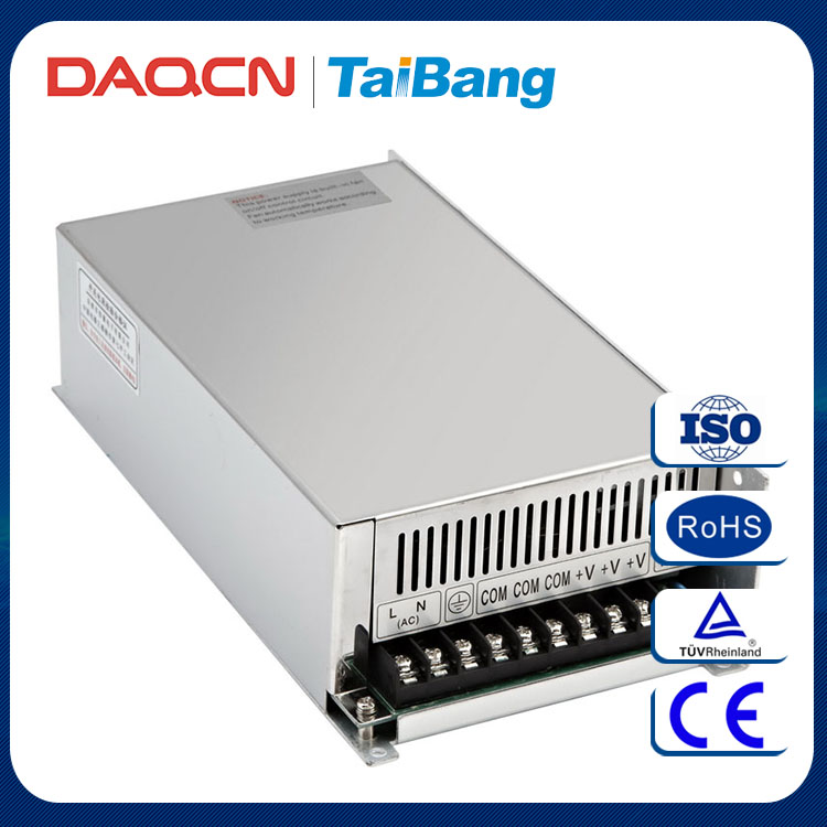 DAQCN Низкий Уровень Шума S-500W 5 В 12 В 24 В 48 В Промышленные Импульсный Источник Питания