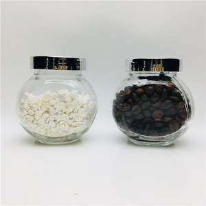 टेरारियम फ्लैट ड्रम ग्लास जार 200ml अंडाकार गिलास खाद्य संरक्षित/अनाज/शुष्क अतर मसाला भंडारण जार सेट