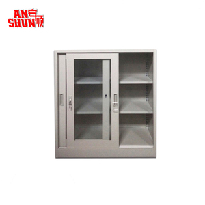 Tủ Kim Loại Nhỏ Chất Lượng Cao Với Cửa Kính Trượt Tủ Hồ Sơ - Product Image 4