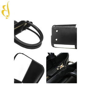 Túi xách nữ da đen trắng thiết kế mới, chất liệu da PU cao cấp, kiểu dáng sang trọng, dùng hàng ngày - Product Image 4