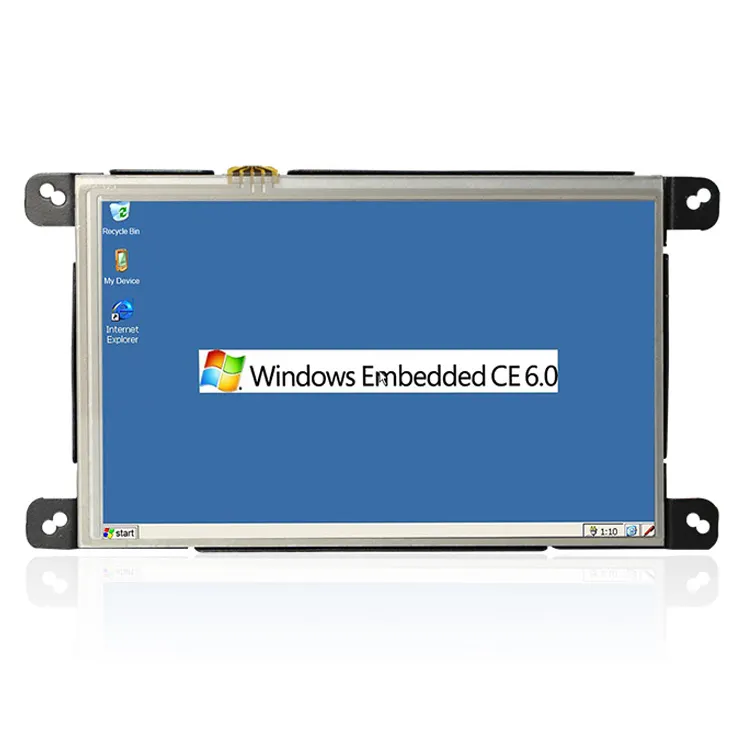 Tableau de bord 7 pouces, tout-en-un, pc, windows CE 6.0, tableau de bord, avec RS232, port Lan, RJ45, Wifi,USB