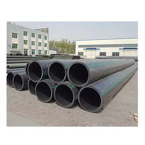 PE100 HDPE pijp 400mm PN10 sdr 17 zwart PE water plastic pipes