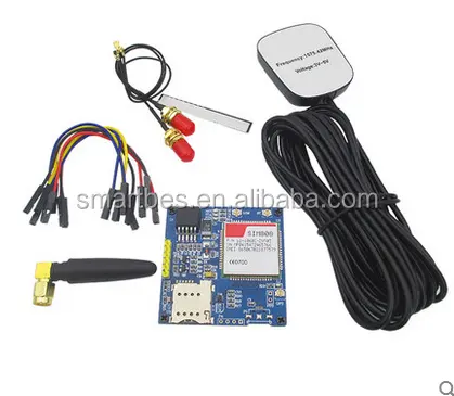 Placa de desenvolvimento inteligente, eletrônica alternativa sim908/sim808 placa de desenvolvimento/gprs/gps/gsm/sim808mini placa + acessórios + ble