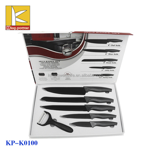 Gift box 6 pz acciaio inox antiaderente set di <span class=keywords><strong>coltelli</strong></span> <span class=keywords><strong>da</strong></span> <span class=keywords><strong>cucina</strong></span> coltello svizzero - Product Image 1