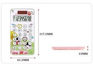 Thiết Kế Phim Hoạt Hình Dễ Thương Mini <span class=keywords><strong>8</strong></span> Chữ Số Máy Tính Trẻ Em Trẻ Em Máy Tính Bỏ Túi Chung Với Chìa Khóa Cao Su - Product Image 2