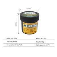 BEST -509 80g Pâte à souder isolante sans plomb SMD Haute performance de nettoyage Flux de soudage