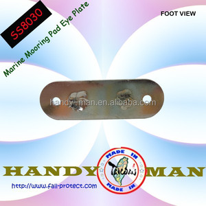 SS8030 Stainless Steel 304 Polished Oblong Pad Eye <b>Plate</b> - Product Image 5