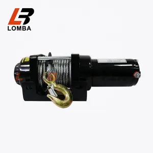 Heavy Duty wire rope Electric mini Truck winch 12/24v 3000lbs 12000lbs cable High Quality