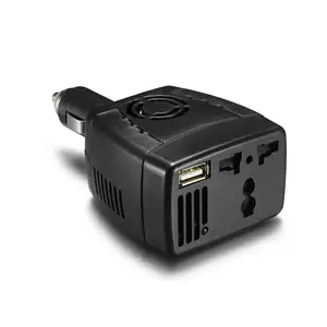 Inversor de corriente para coche, adaptador de cargador Universal para teléfono móvil/portátil, USB 2.1A, CC de 12V a 110V/220V, CA de 150W