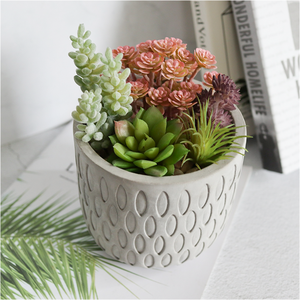 Flores Artificiales Decorativas Baratas, Bonsáis, Plantas <span class=keywords><strong>de</strong></span> Interior al por Mayor, Plantas Artificiales Hechas a Mano en Maceta <span class=keywords><strong>de</strong></span> <span class=keywords><strong>Cemento</strong></span> - Product Image 3