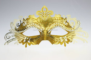 Embarcaciones de lujo de diamantes decoración del metal máscara de la mascarada - Product Image 3