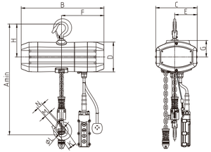 Palans électriques de levage de matériaux de construction Jentan IP65 <span class=keywords><strong>1000</strong></span> <span class=keywords><strong>kg</strong></span> avec option de télécommande sans fil - Product Image 6