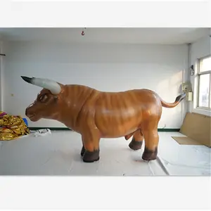 Inflatable Walking Cow Cartoon Mascot Bullfighting Festival Inflatable Bull Costumes bullfighting Events Parada Decoration