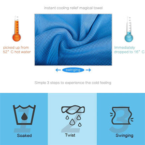 <span class=keywords><strong>Serviette</strong></span> rafraîchissante instantanée non tissée, absorbante, à séchage rapide, imprimée réactif avec logo personnalisé, pour le sport, la gym et les voyages (vente en gros) - Product Image 6