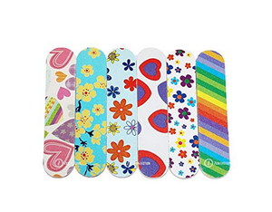 BE BEAUTY Lime <span class=keywords><strong>à</strong></span> <span class=keywords><strong>ongles</strong></span> personnalisée motif zèbre en éponge EVA, grain 100/180, pour manucure et polissage, 9 cm, avec étui de voyage - Product Image 4