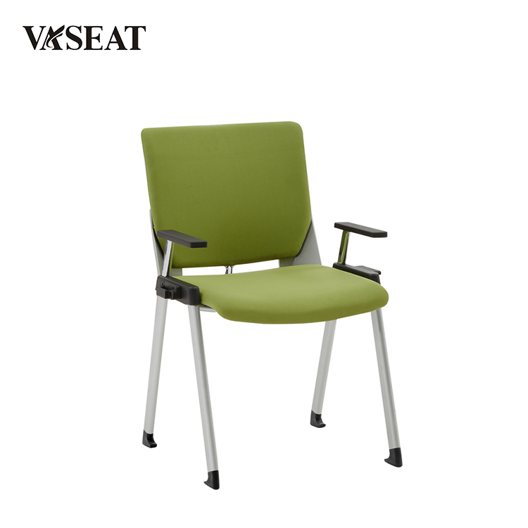 Comfortable durable adjustable arm stackable office chair for meeting room