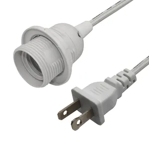 Us Plug E12 E14 Flat Power Wire Cable 303 On Off Switch Light Socket Bulb Replacement Wiring Extension Kit Salt Lamp Cord