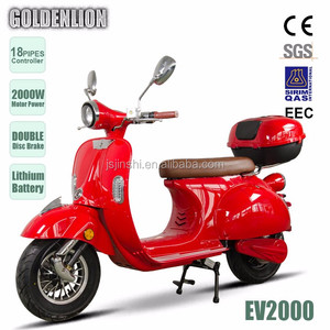 Moto électrique 60V 2000W Scooter électrique Batterie d'entretien CEE 110/90-10 <span class=keywords><strong>Pneu</strong></span> sans chambre à air F & R Frein à disque - Product Image 2