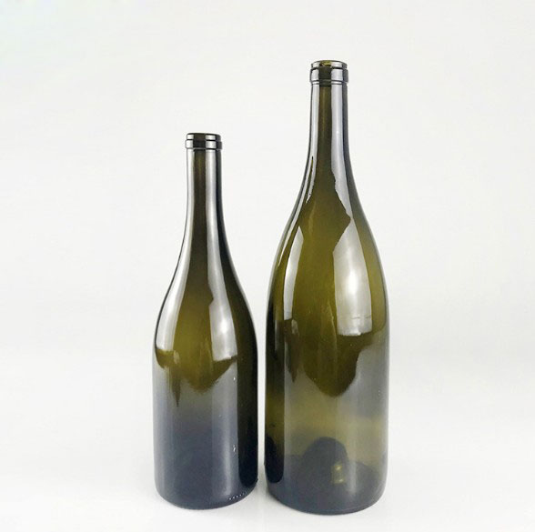 750ML/500ML Amber Color Glass Champagne Bottle with dark green