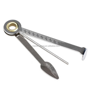 Limpiador de Pipas de Fumar 3 en 1 de Acero Inoxidable, Herramienta de Limpieza de Pipas de Tabaco, Escariadores, Prensador <span class=keywords><strong>para</strong></span> Narguiles, Pipas, Pipas de Agua, etc. - Product Image 4