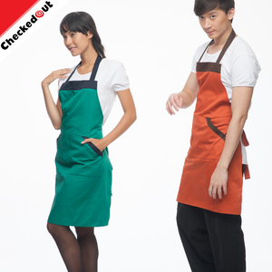 Comercio al por mayor 2017 el último diseño <span class=keywords><strong>de</strong></span> color personalizado cuello halter delantal <span class=keywords><strong>de</strong></span> cocina <span class=keywords><strong>de</strong></span> algodón - Product Image 3
