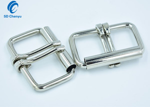 Fibbie a rulli in metallo due Pin in argento placcato da 2 pollici - Product Image 4