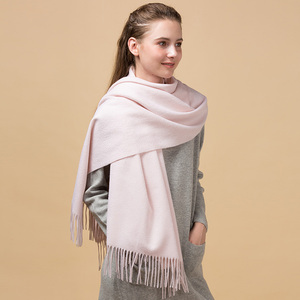 Bufanda de cachemir para mujer, chales de Color naranja mongol, liso, de alta calidad, talla larga, cada Color, 5 uds., 100% - Product Image 6