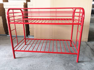 Двухъярусная металлическая кровать двухъярусная кровать для взрослых для спальни или гостиной, домашняя мебель - Product Image 5