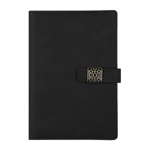 Cuaderno de composición de cuero PU de tamaño A5 Vintage de alta calidad con <span class=keywords><strong>100</strong></span> <span class=keywords><strong>hojas</strong></span>, cuaderno con hebilla magnética, juego de regalo, incluye bolígrafo - Product Image 6