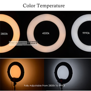 Anillo de luz fluorescente para teléfono, lámpara de anillo de 20 pulgadas, FA-480II, 18 pulgadas, 96w, 2800k-9999k - Product Image 4