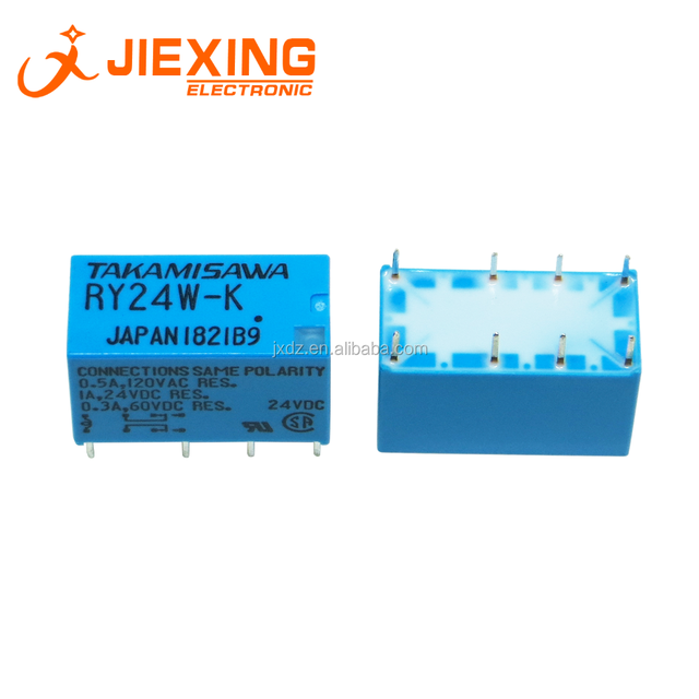 RY12W-K RY24W-K RY5W-K 5V/12V/12V TAKAMISAWA Signal Relay 8pin New & Original