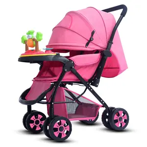 Luxury Baby Stroller Shock Absorption Baby Pram Carrier Chinese Supplier Directly Sale OEM Customized Frame Logo